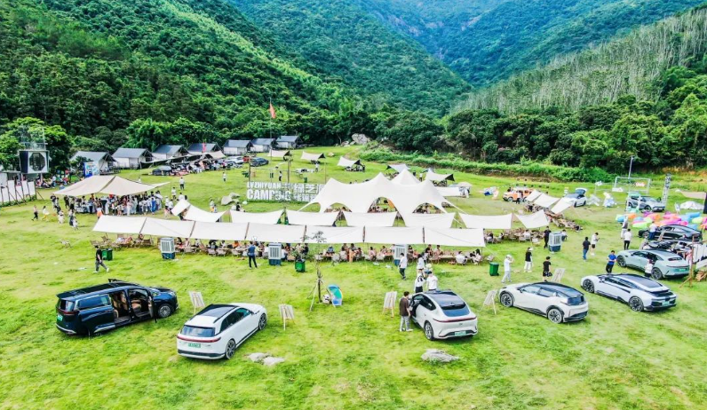 露营装备租赁｜露营风场地布置，天幕出租