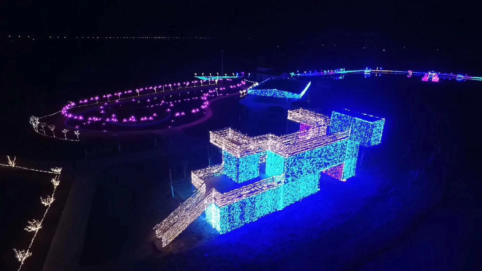 文旅灯光艺术节灯光造型景区灯光打造