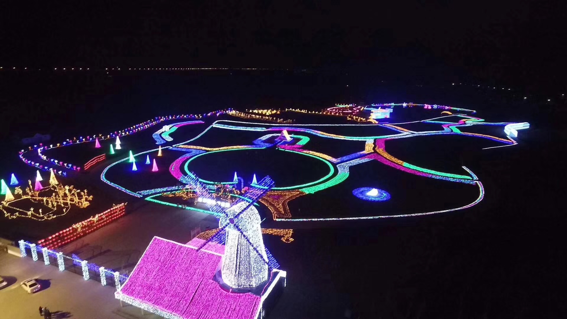文旅灯光艺术节灯光造型景区灯光打造