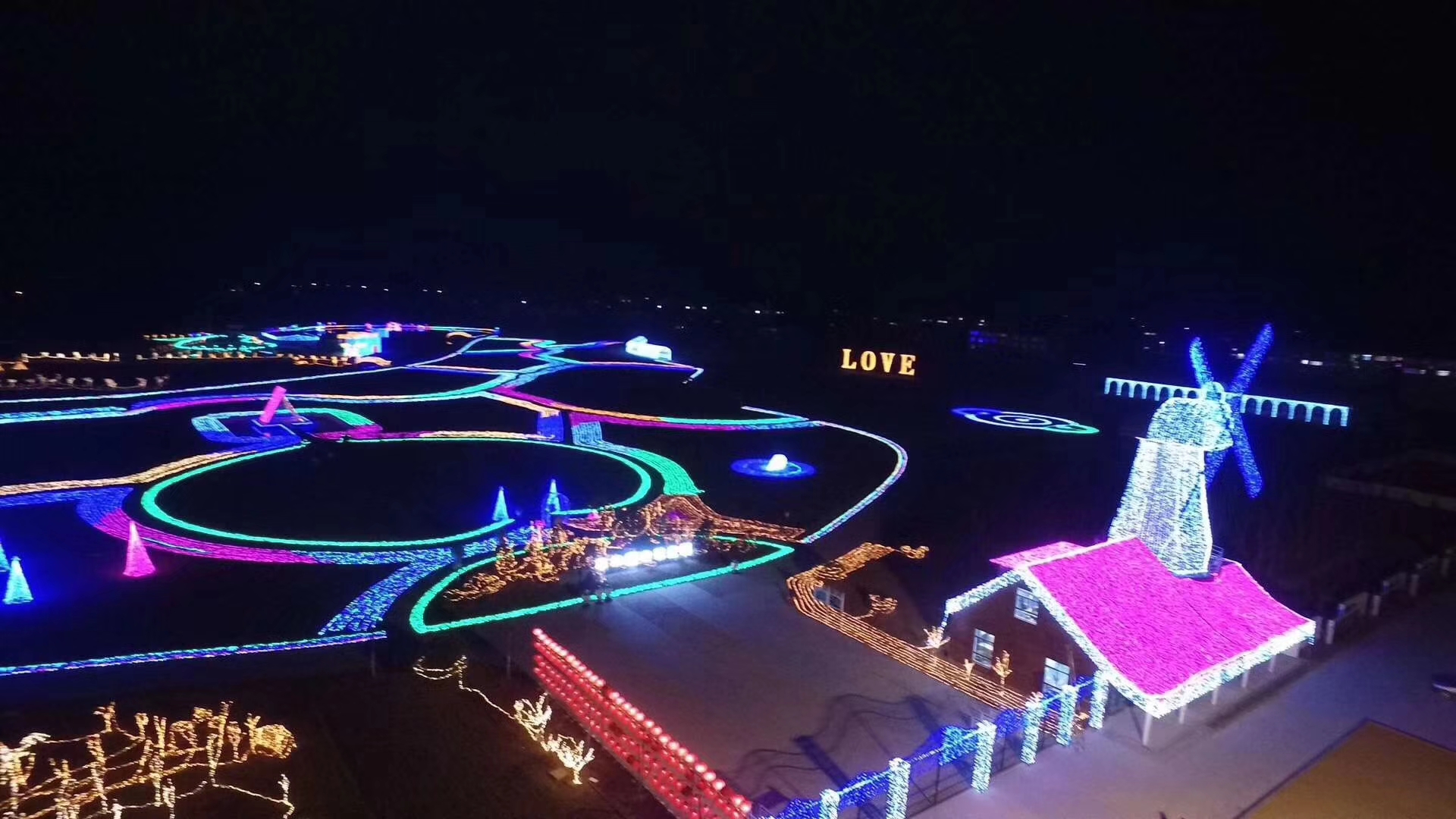 文旅灯光艺术节灯光造型景区灯光打造