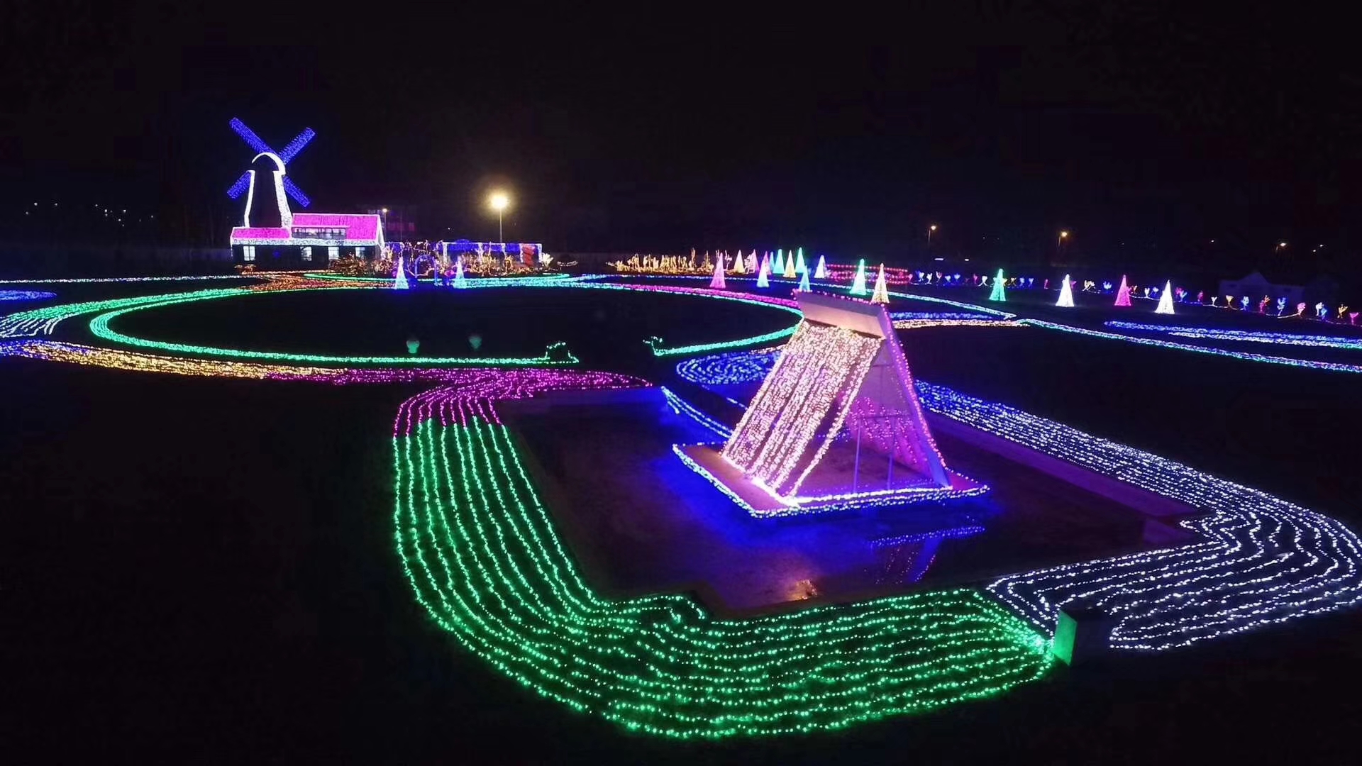 文旅灯光艺术节灯光造型景区灯光打造