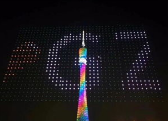 无人机编队飞行表演