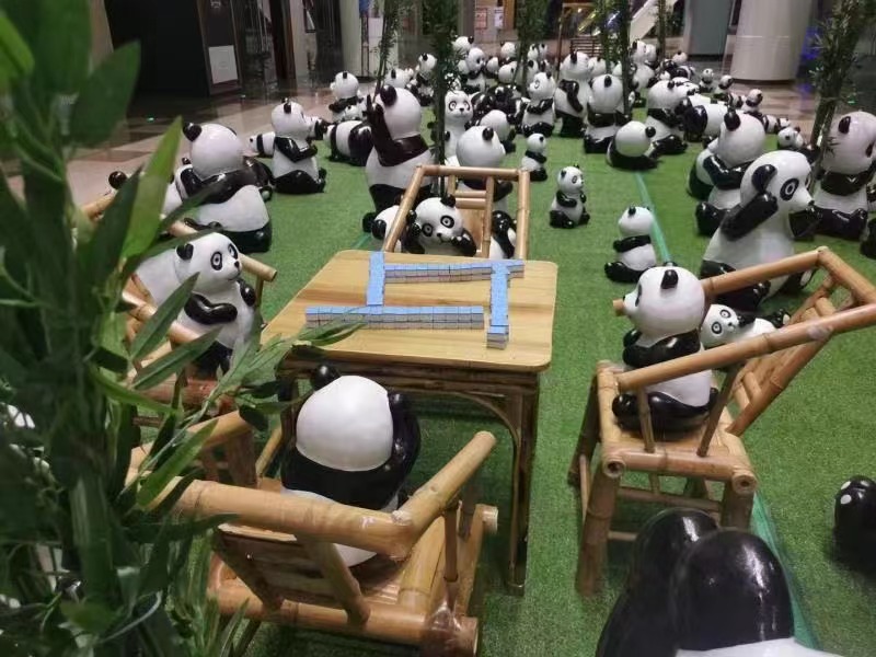 熊猫展商业静态展美陈