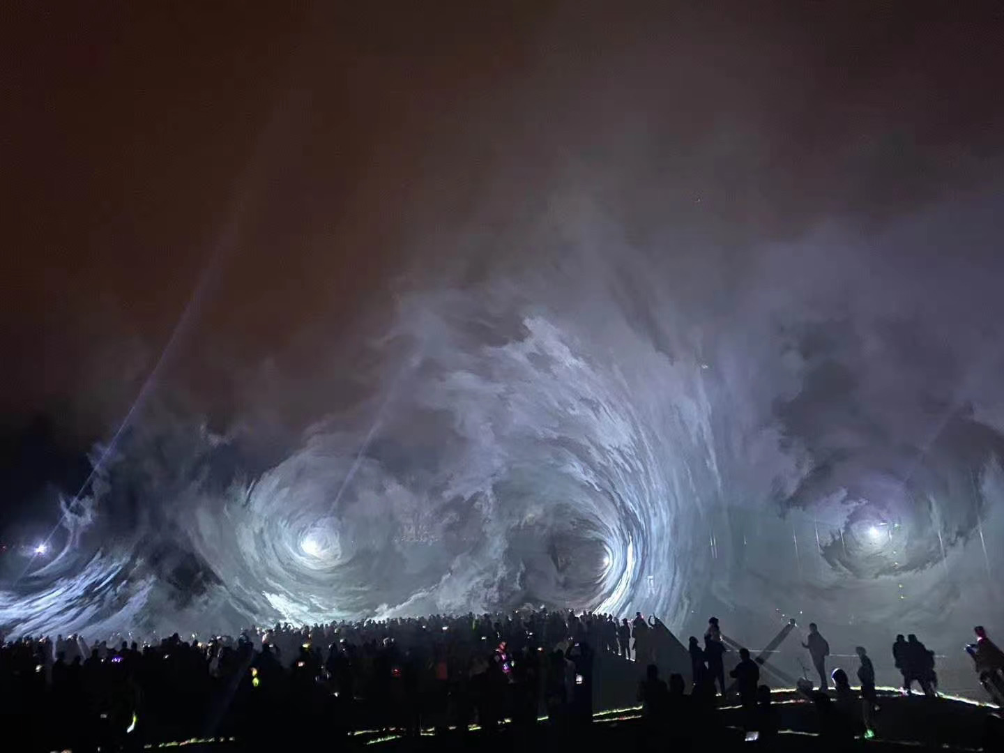 梦幻暖场北极光沉浸式体验打卡景观公园