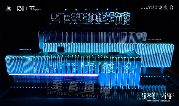 山东莱芜龙玺台楼体mapping