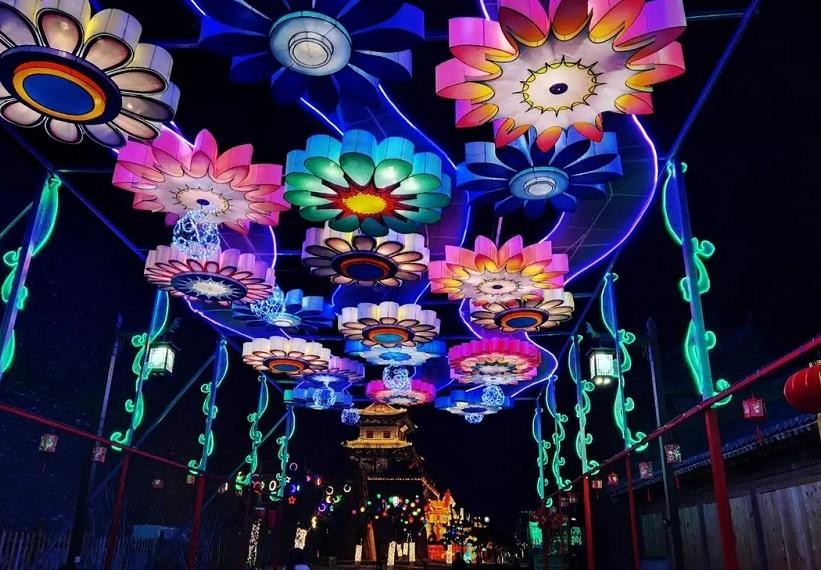 龙年花灯造型大型年会灯会灯光秀厂家