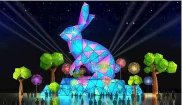 龙年花灯造型大型年会灯会灯光秀厂家