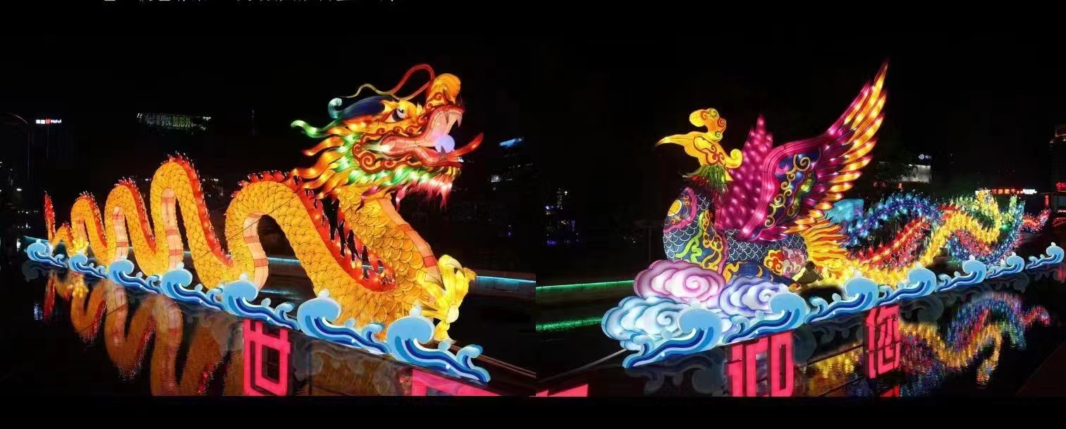 龙年花灯造型大型年会灯会灯光秀厂家