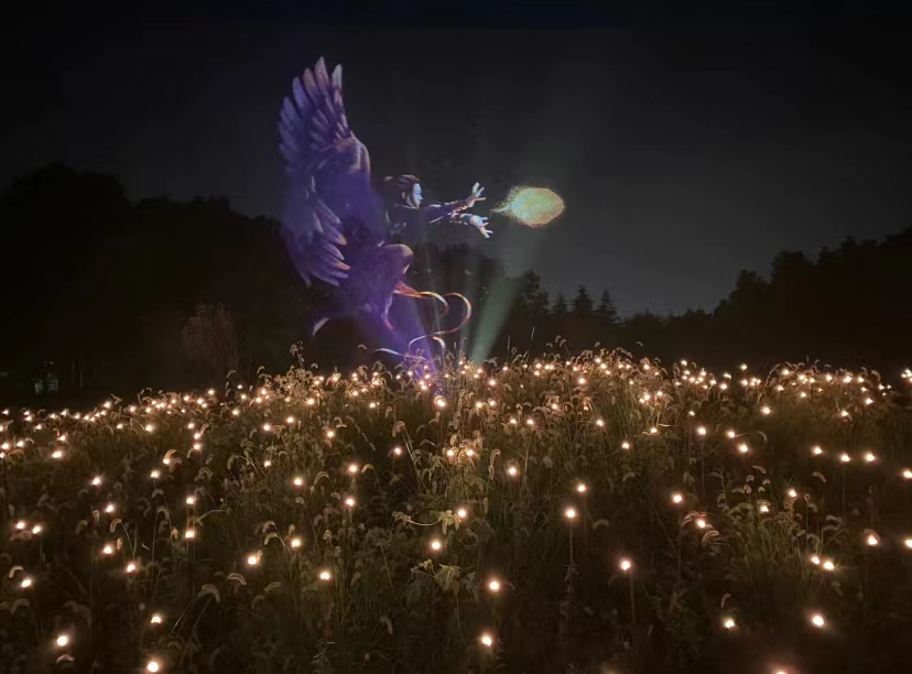 光影森林精灵世界般的夜光森林夜游