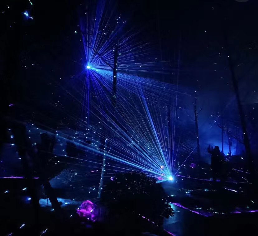 光影森林精灵世界般的夜光森林夜游