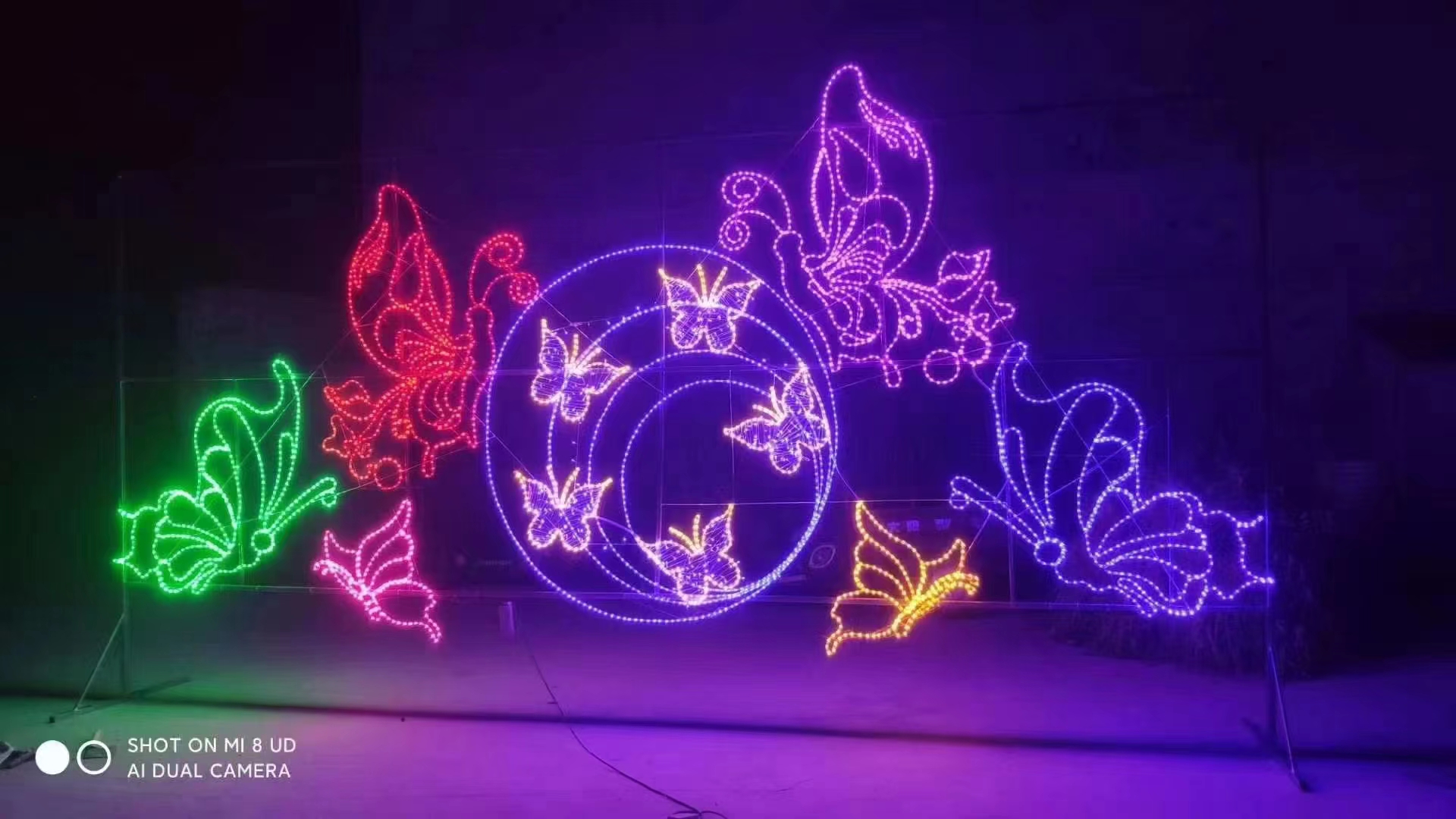 梦幻灯光节造型展地面树木量化插地花灯出租出售