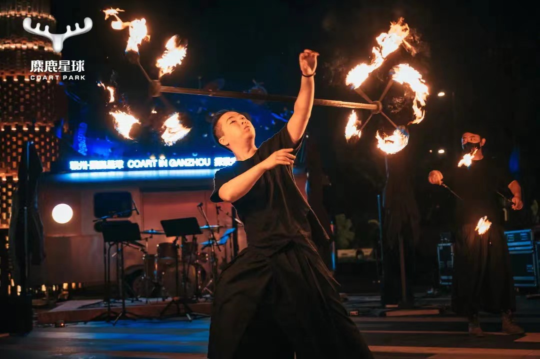 火壶 火舞poi/火舞表演/火焰魔方