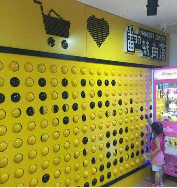 双色翻转球墙 形象展示墙 LOGO展示墙 网红游乐设备