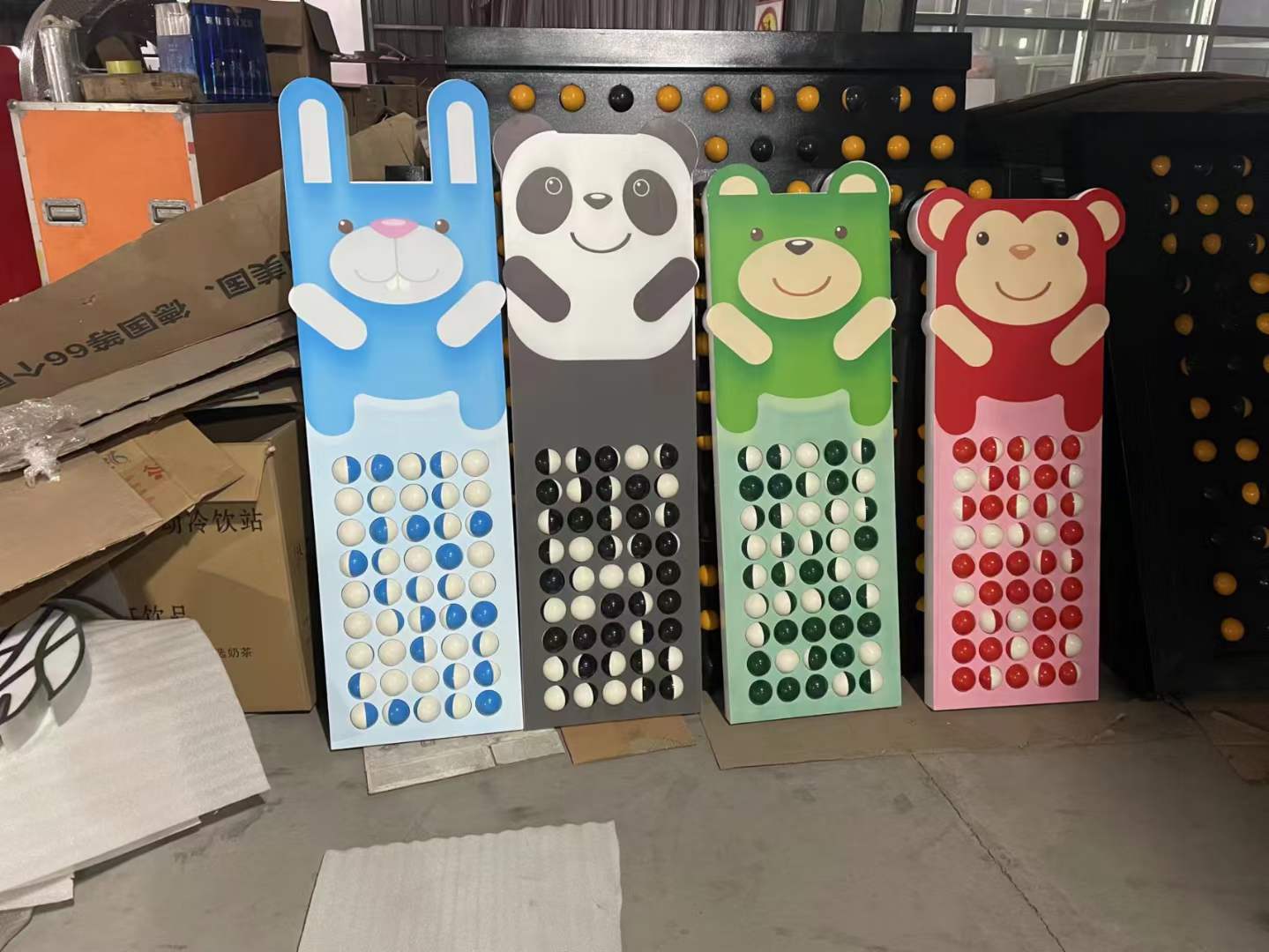 双色翻转球墙 形象展示墙 LOGO展示墙 网红游乐设备