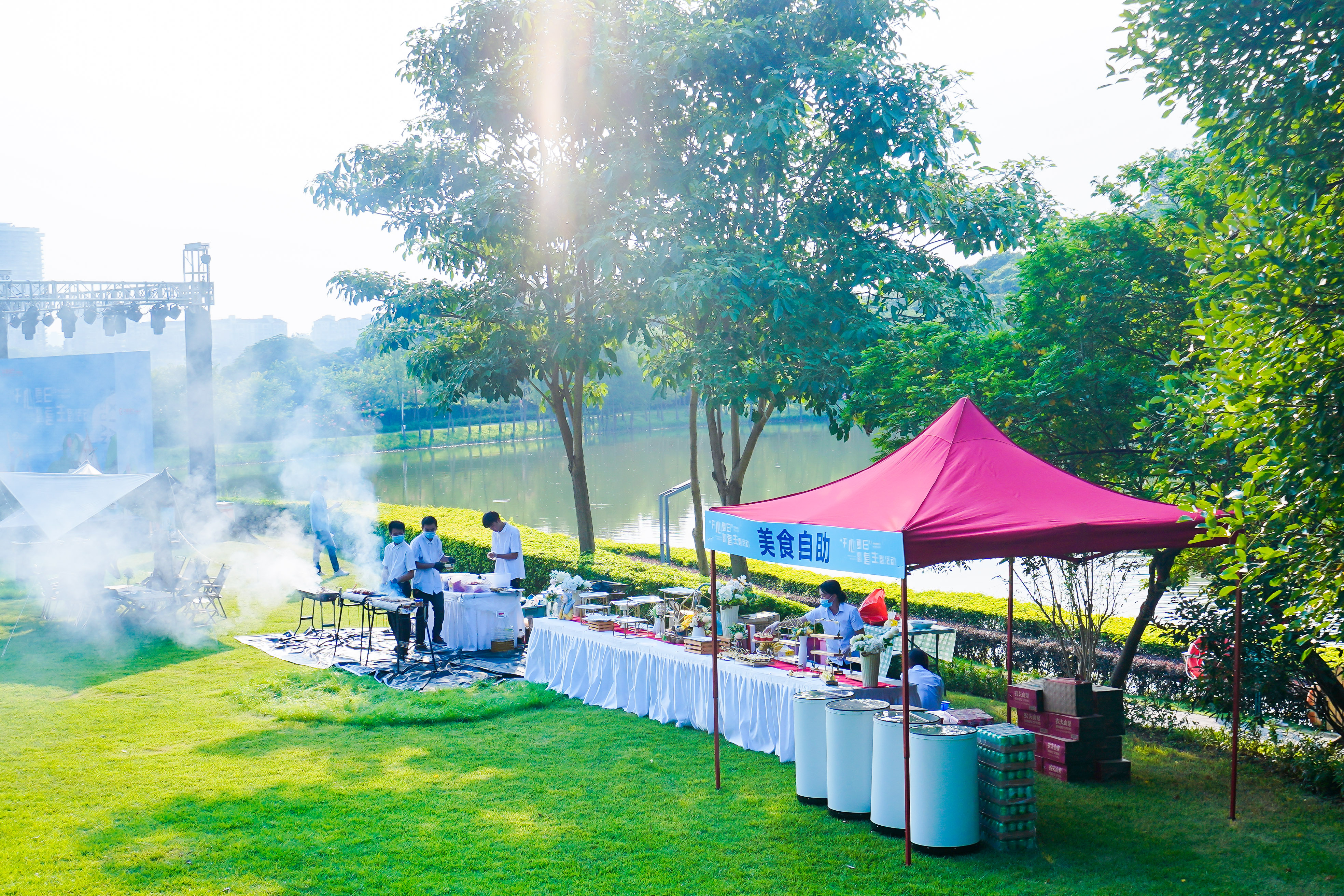 外宴餐食自助定制、中央厨房