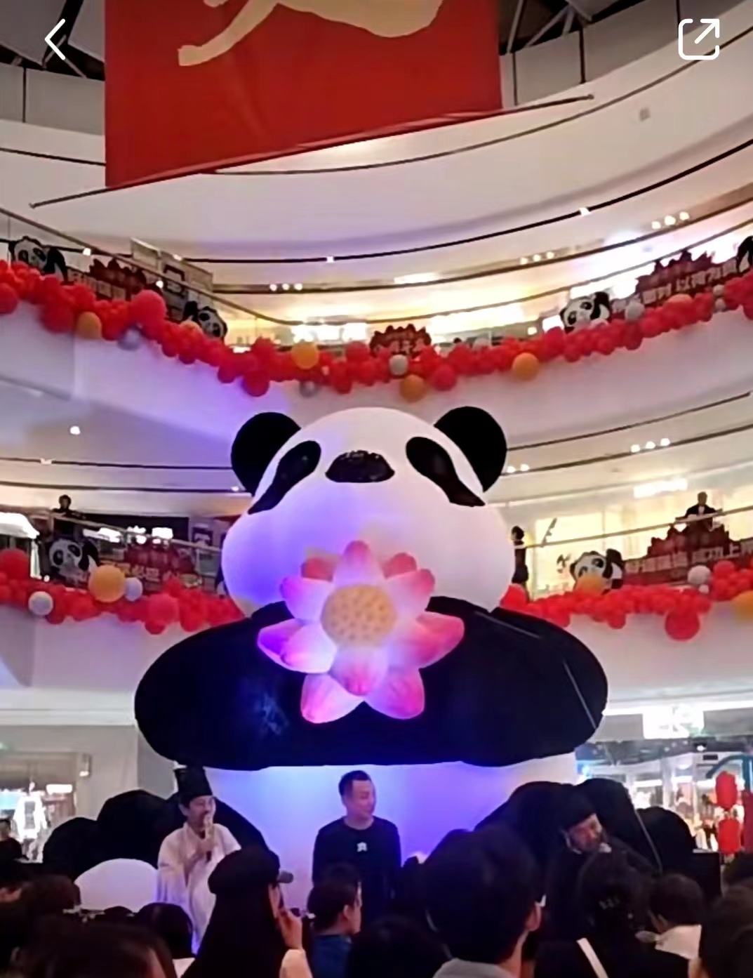 充气毛绒熊猫