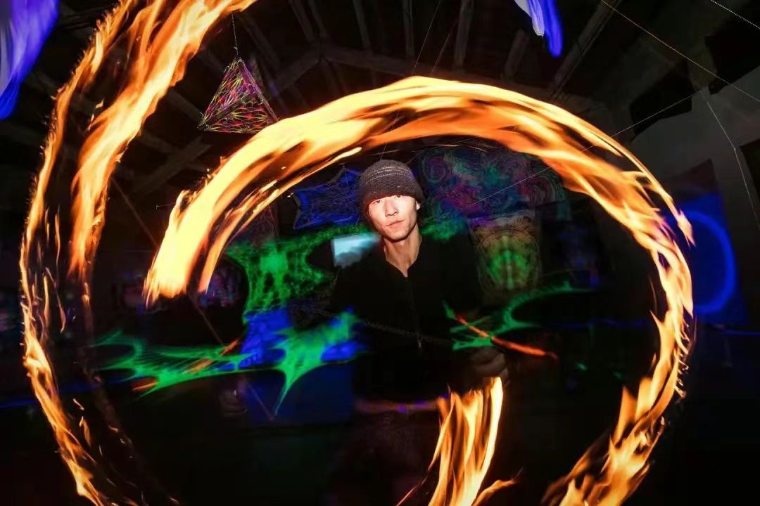 火壶 火舞poi/火舞表演/火焰魔方