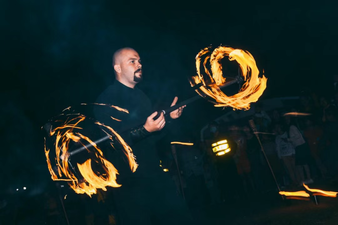 火壶 火舞poi/火舞表演/火焰魔方