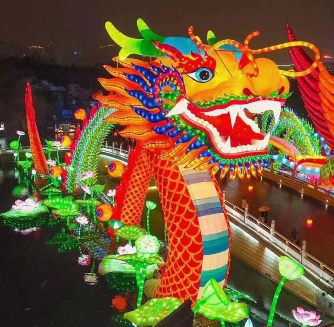 中国龙花灯造型