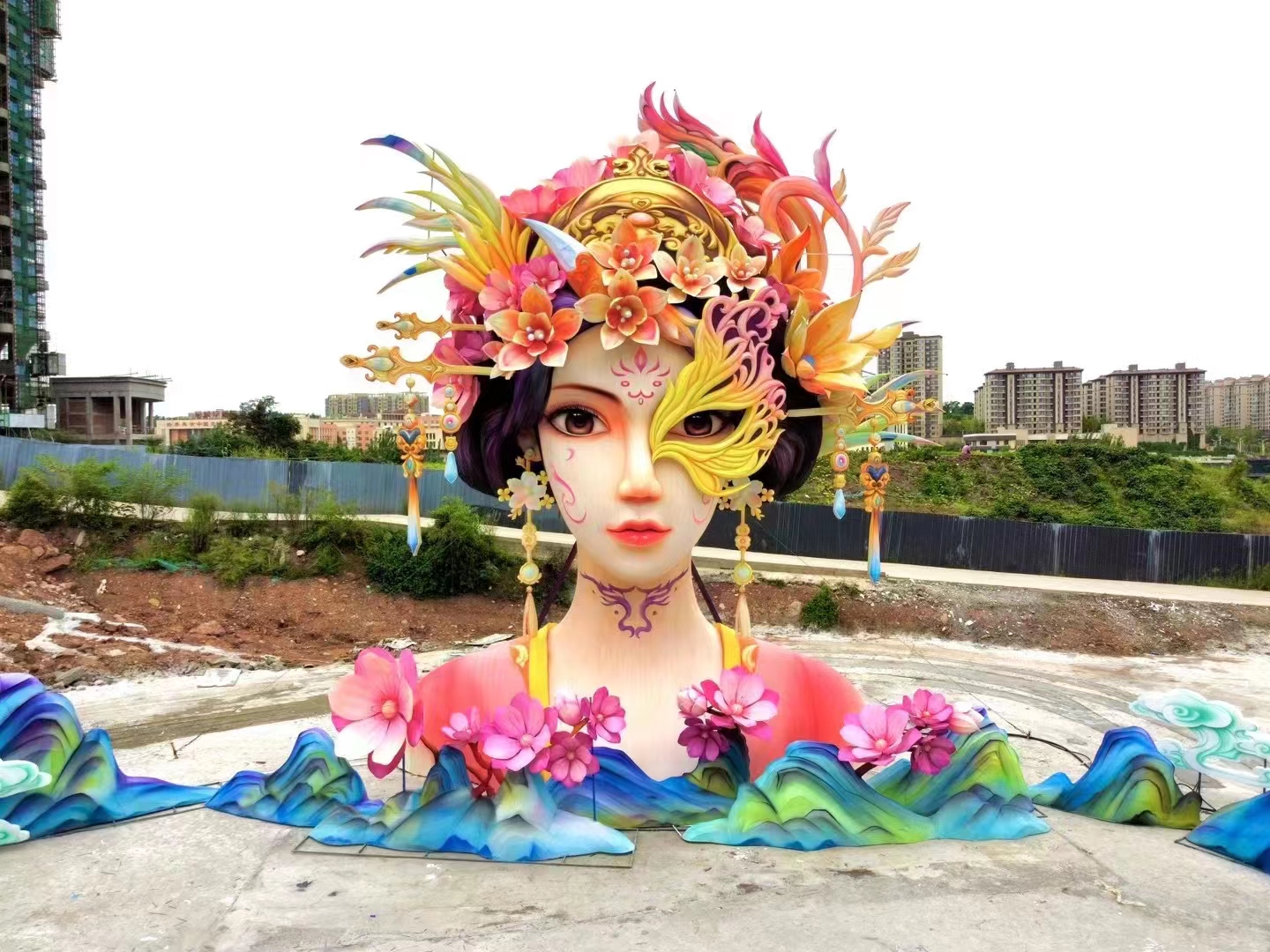 女神图（彩灯）花灯