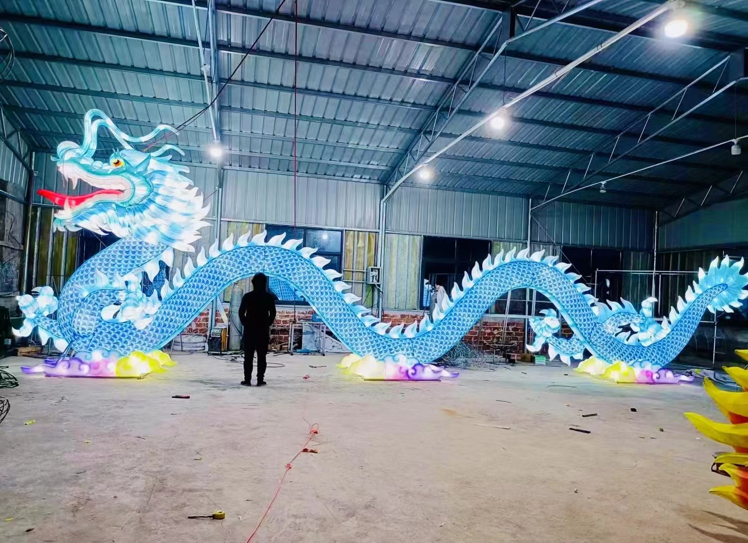 花灯龙年造型长龙拱门龙凤呈祥2024
