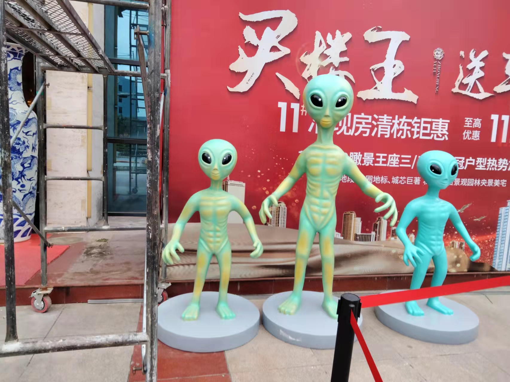 航空航天展天宫一号返回舱长征系火箭模型