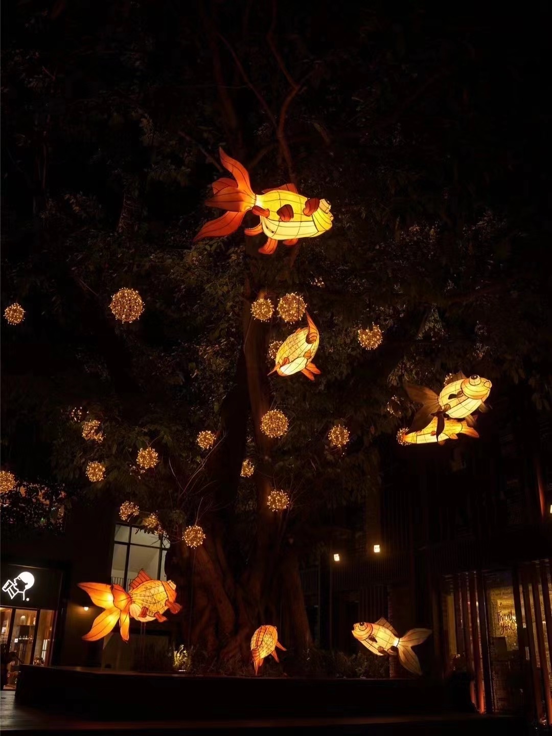鲤鱼灯笼花灯