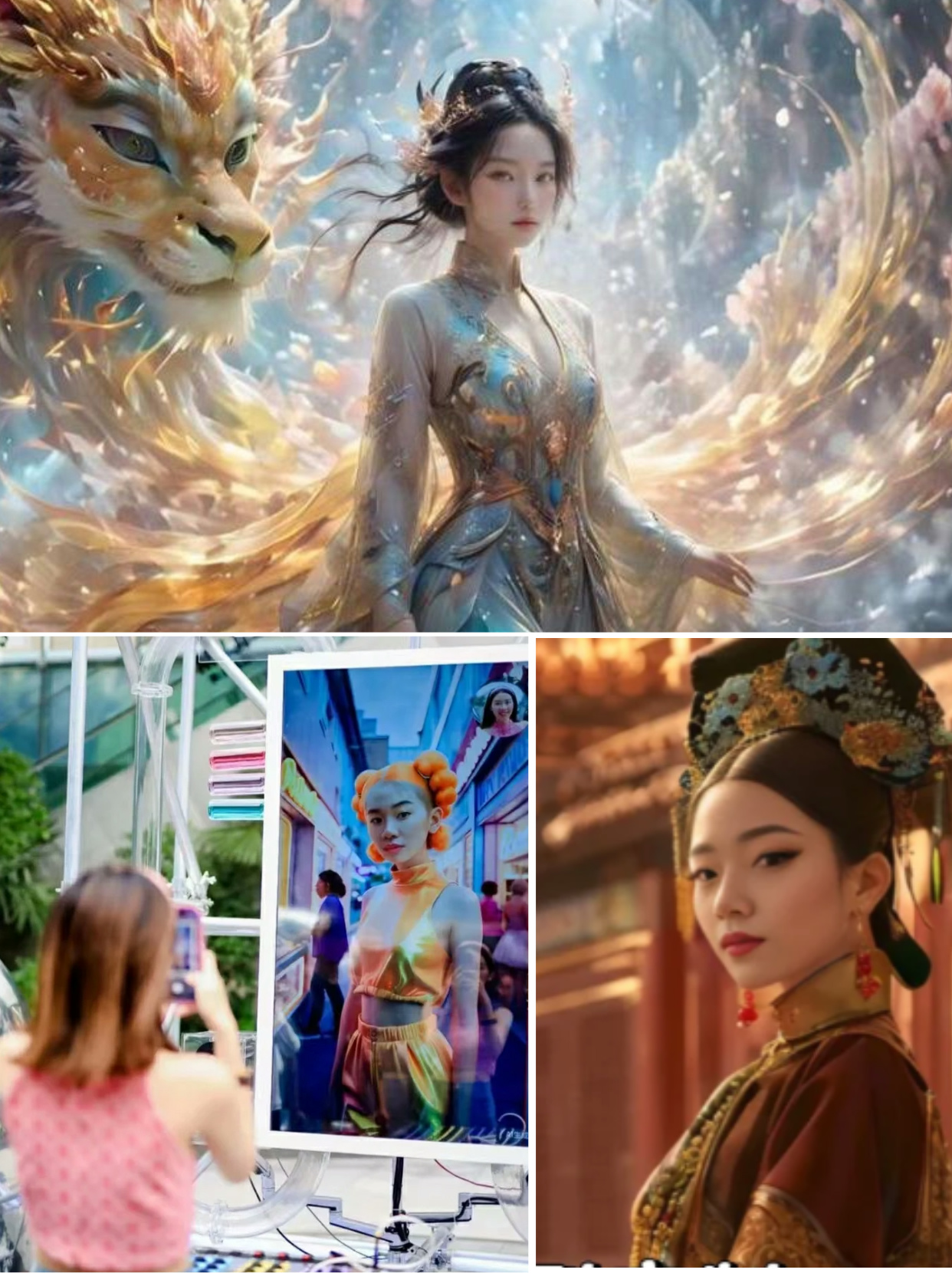 艺术AIGC互动拍照机AI绘画互动拍照装置