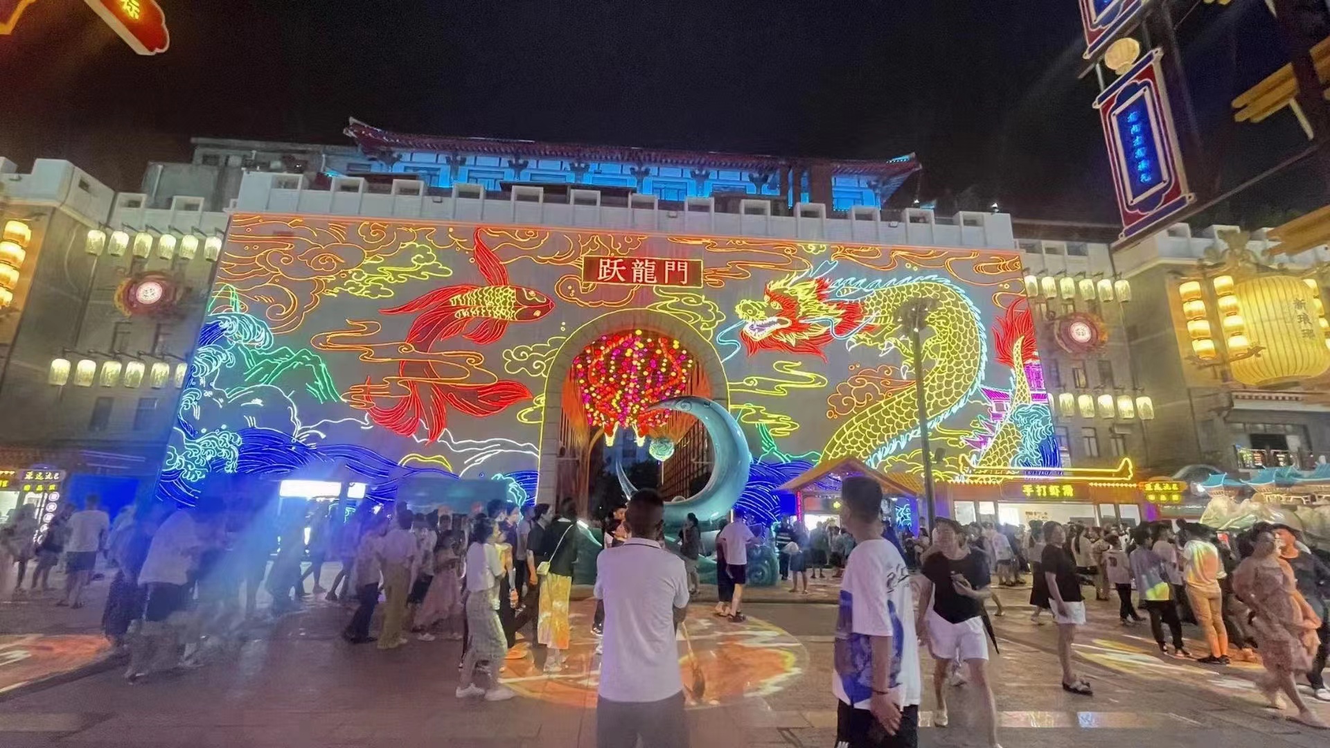 灯饰画，墙体灯光艺术