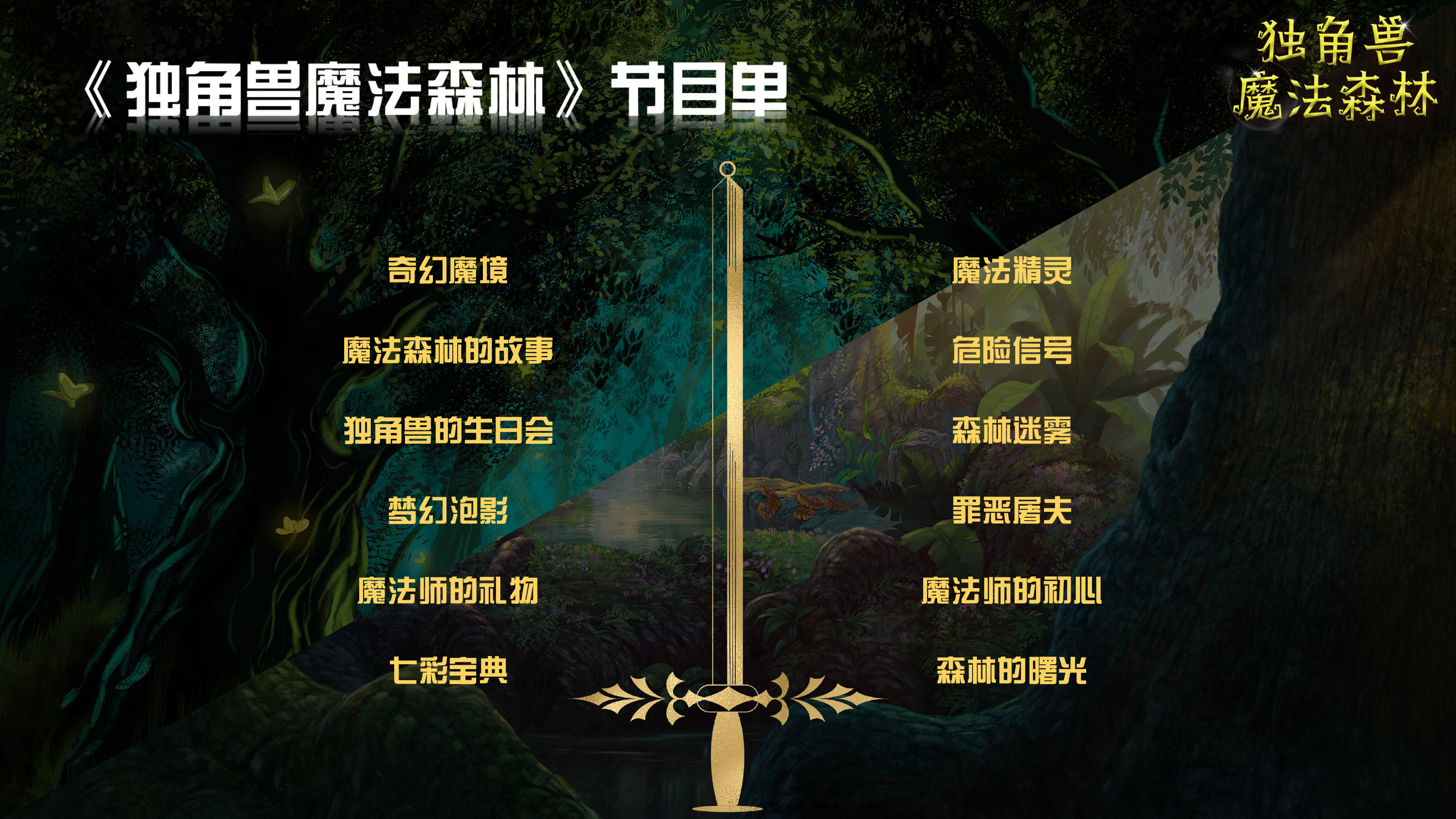 《独角兽魔法森林》原创卡通形象IP亲子魔术剧 商场游乐园策划