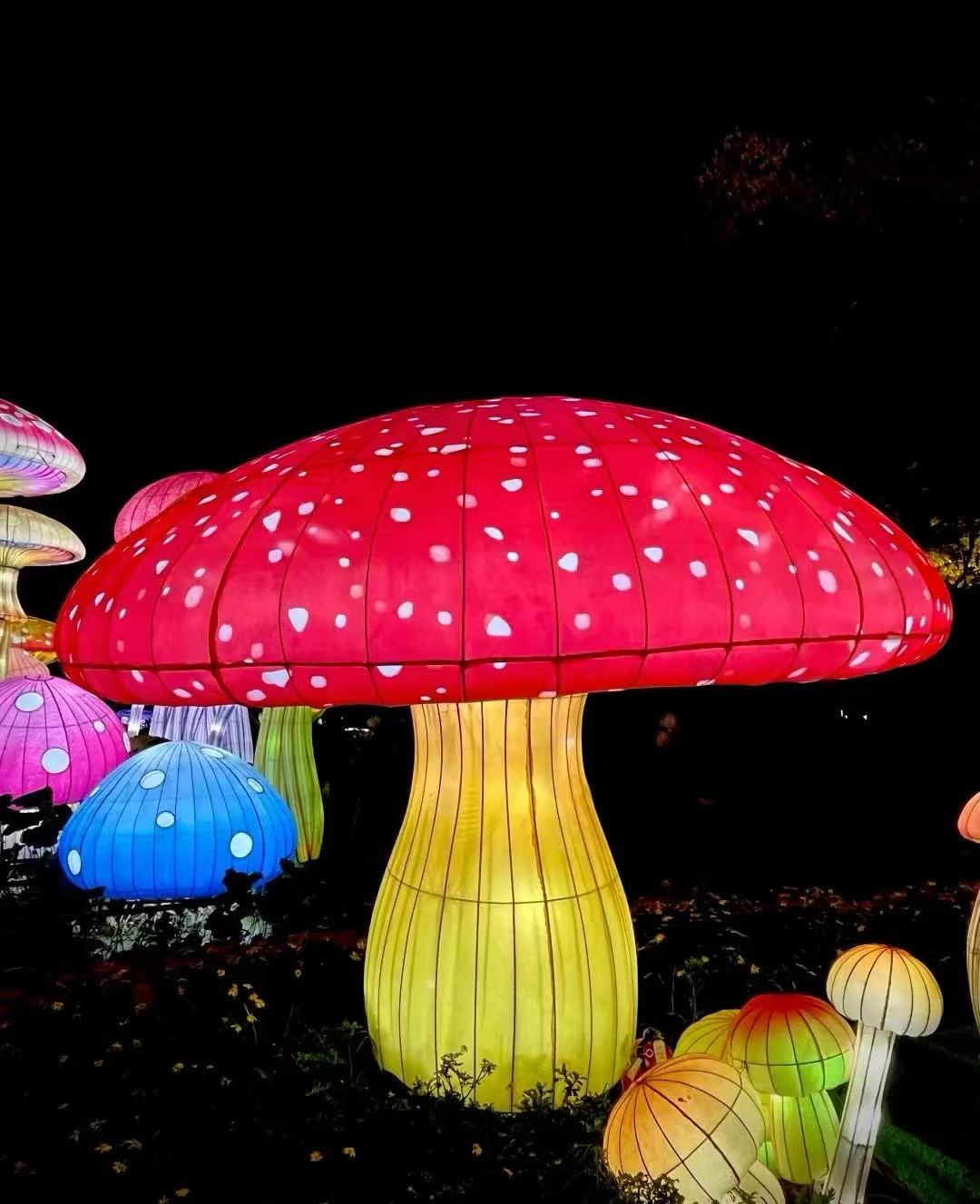 蘑菇主题彩灯展