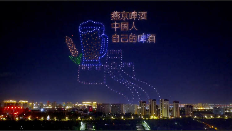 千架无人机的视觉效果