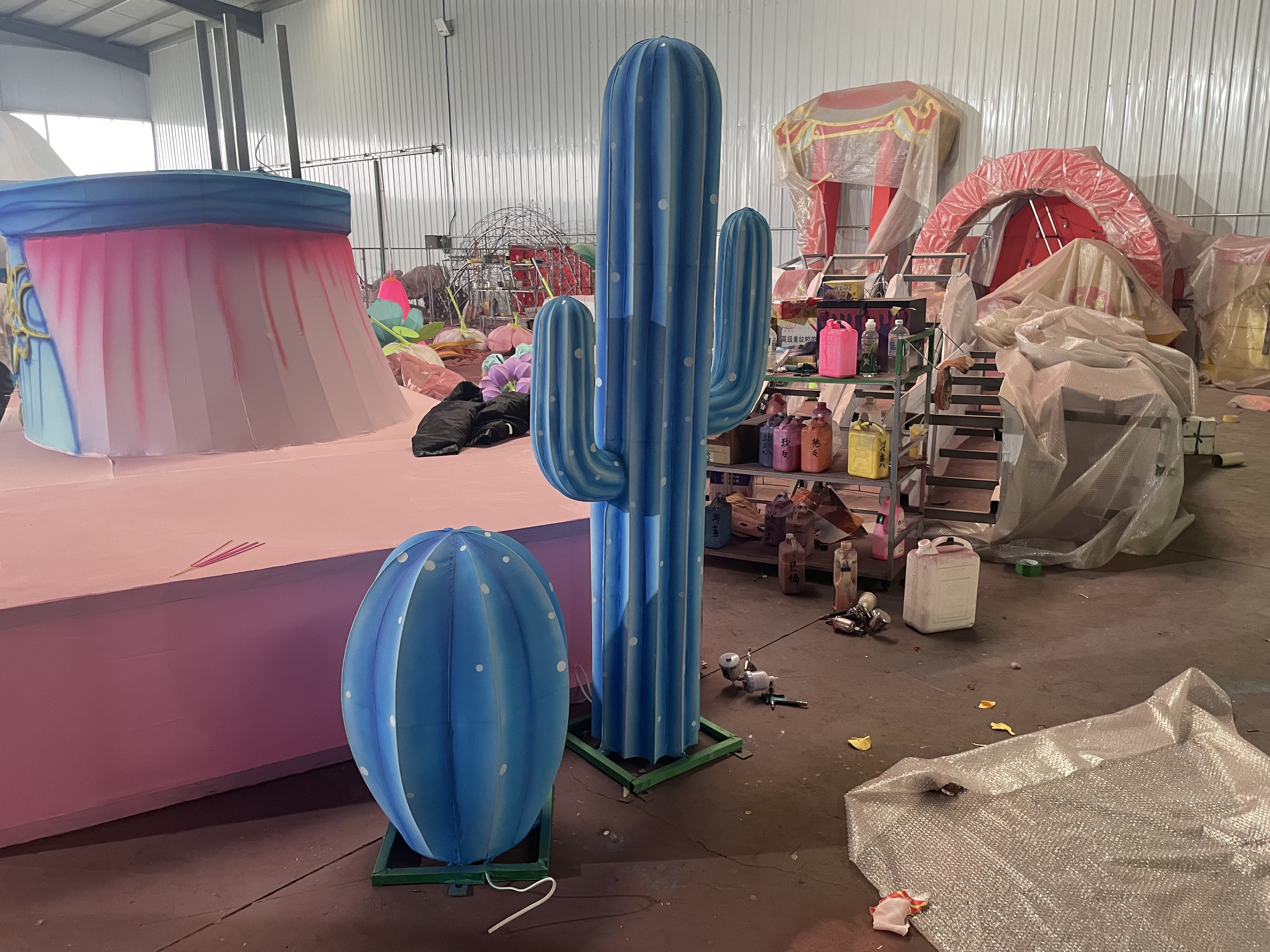 幻彩蘑菇花灯，各类主题花灯定制