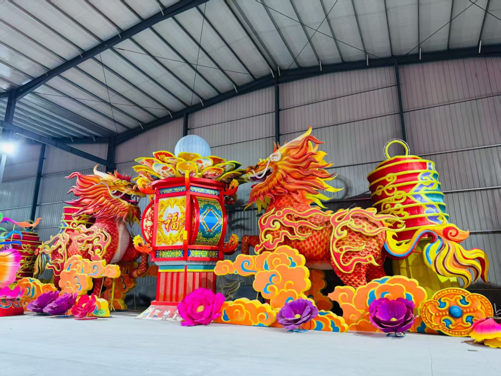 马年主题花灯，春节花灯定制