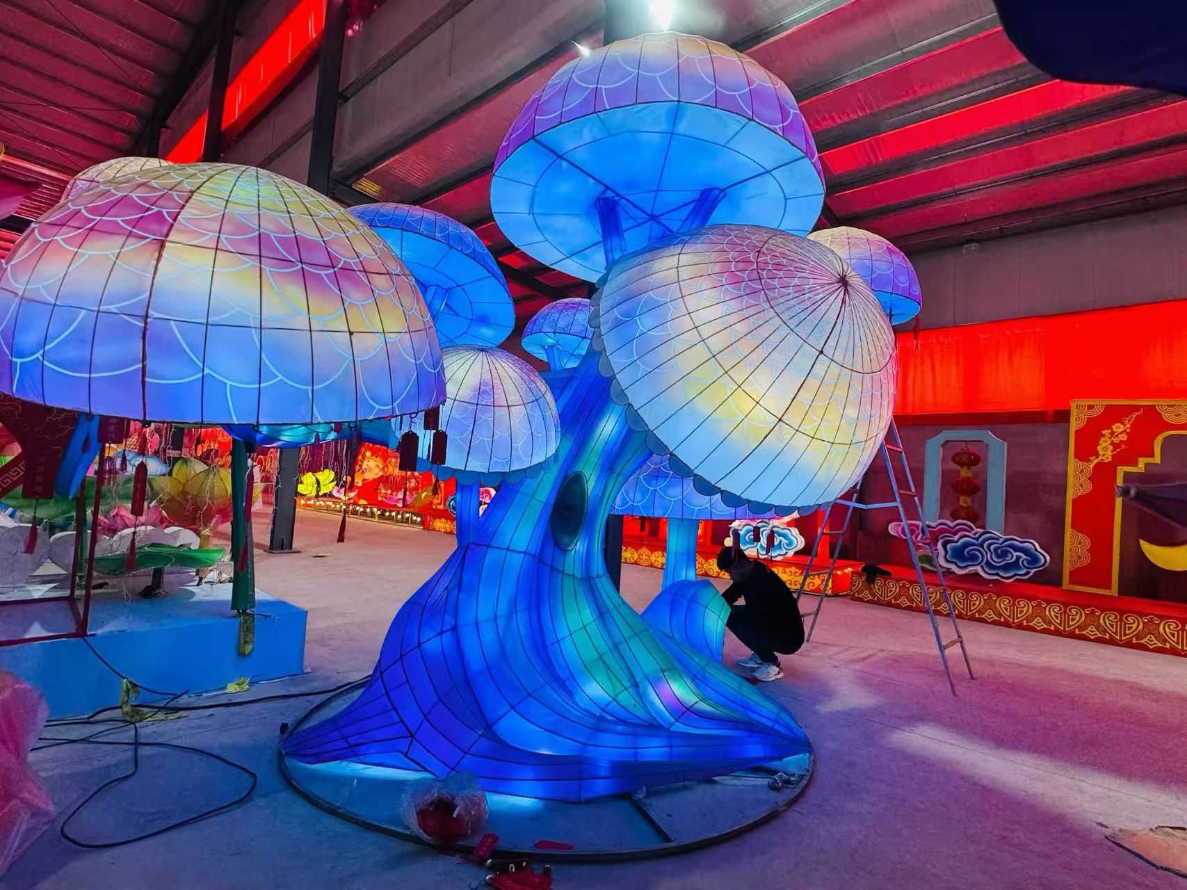 马年主题花灯，春节花灯定制