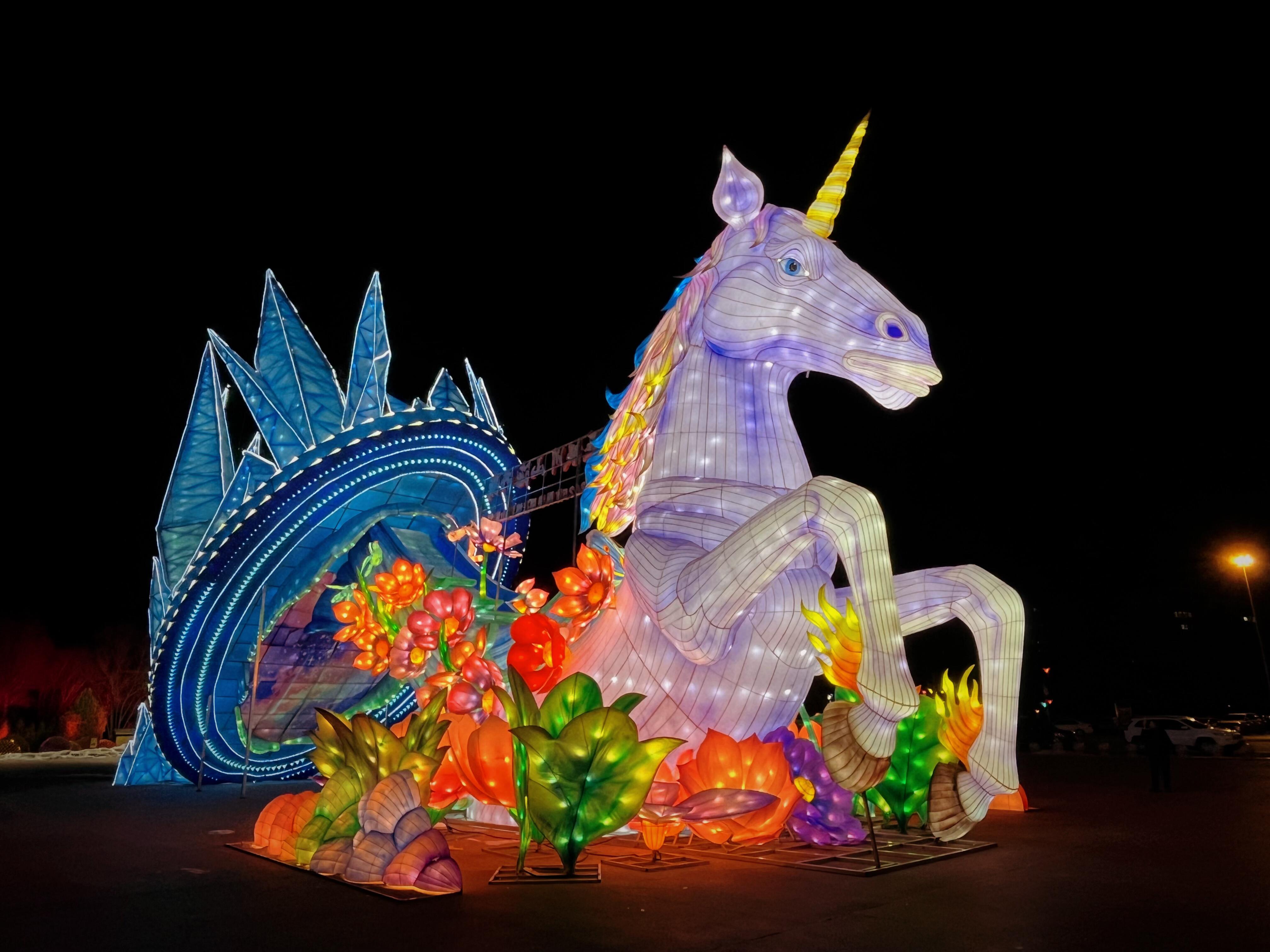 马年主题花灯，春节花灯定制