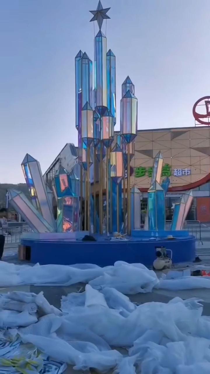 万达广场  圣诞树定制案例