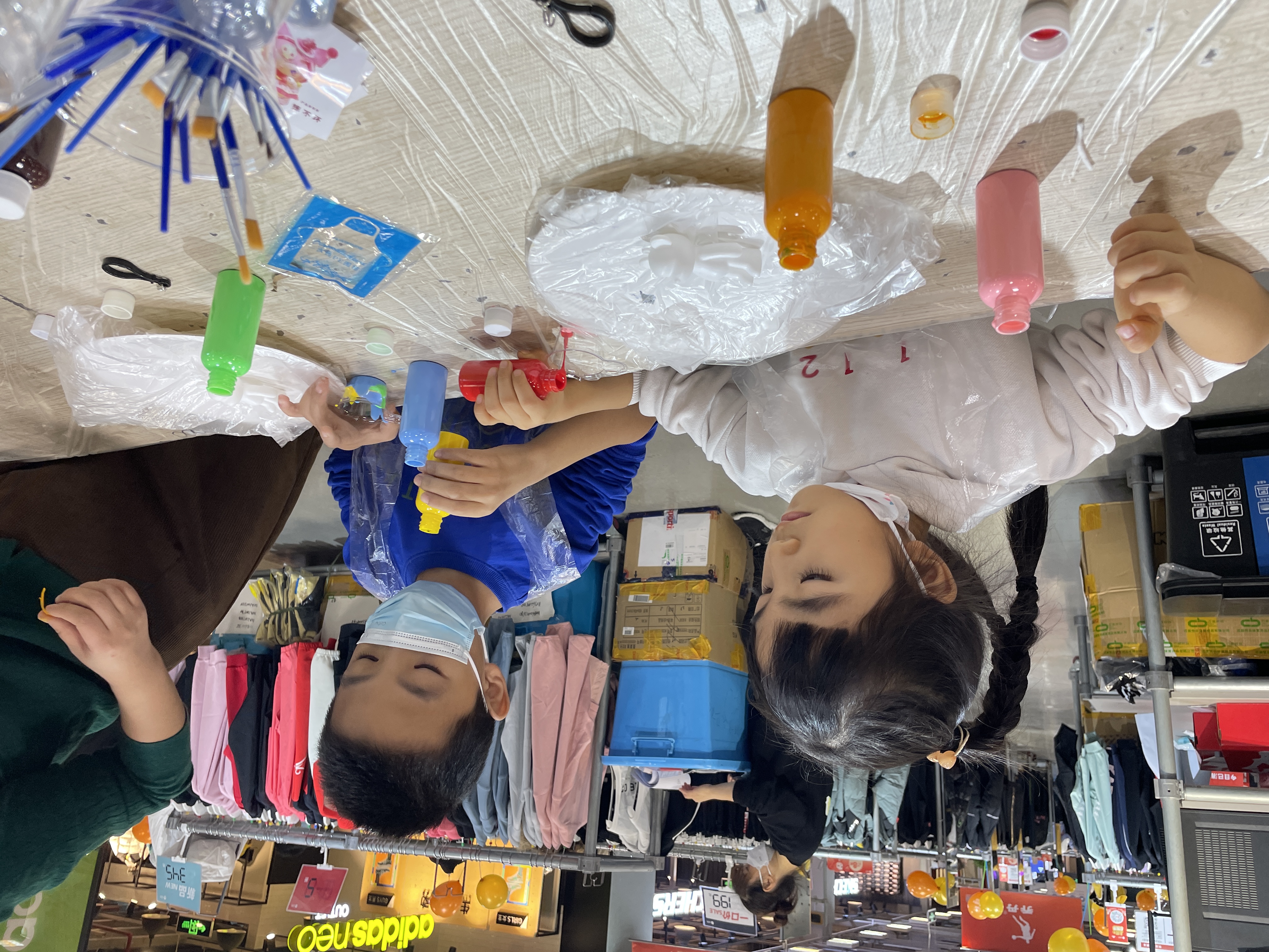 流体熊肌理画奶油胶石膏娃娃古风国潮diy