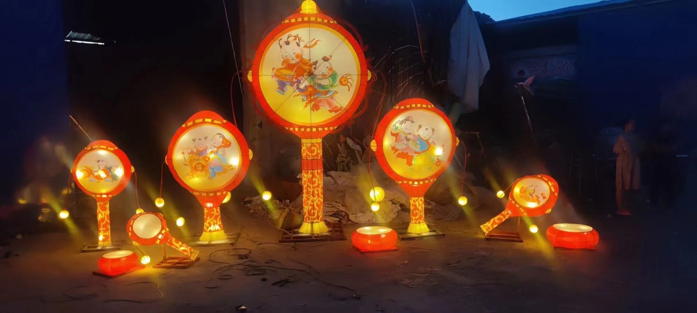 花灯定制新年花灯美陈兔年花灯年会季