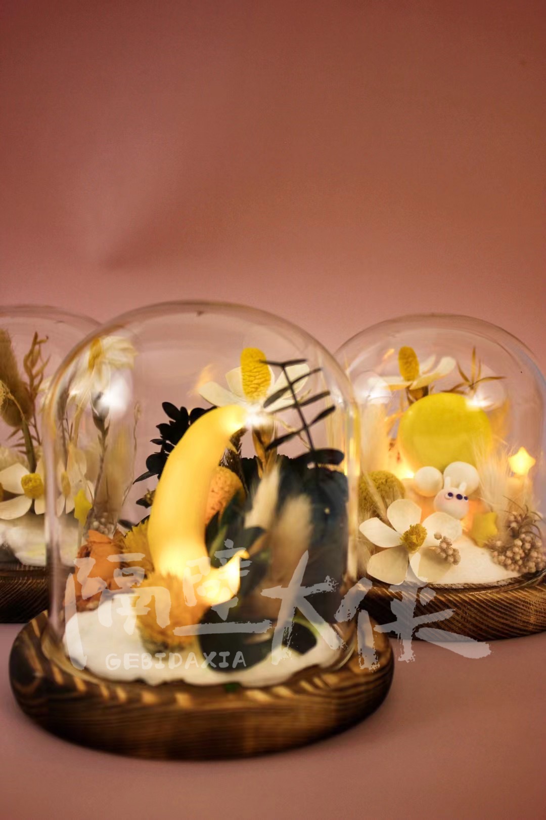月球花草永生花夜灯—中秋暖场DIY