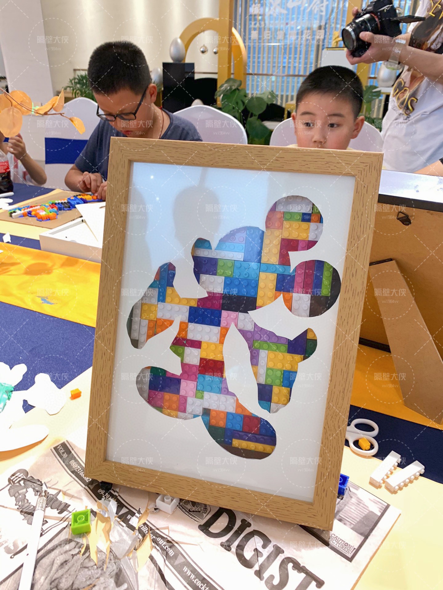 国庆暖场DIY 乐高像素积木沙龙DIY亲