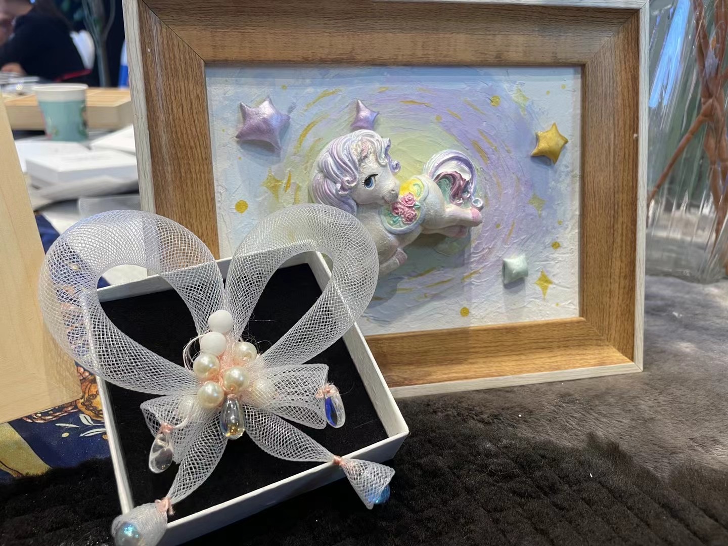 妇女节珍珠主题胸针diy课程