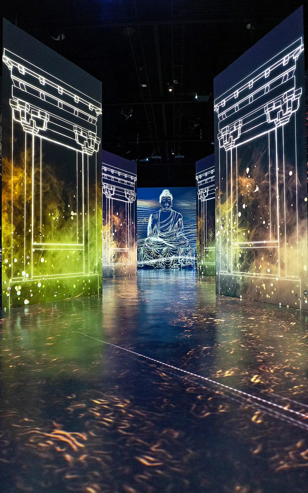 敦煌飞天-敦煌壁画-敦煌光影展-梵高展
