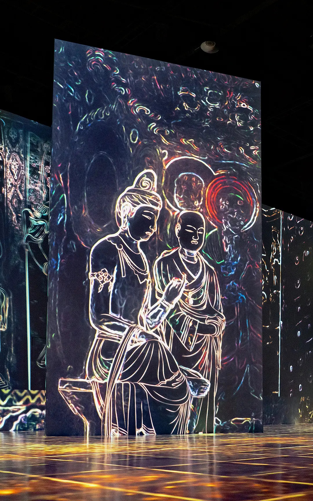 敦煌飞天-敦煌壁画-敦煌光影展-梵高展