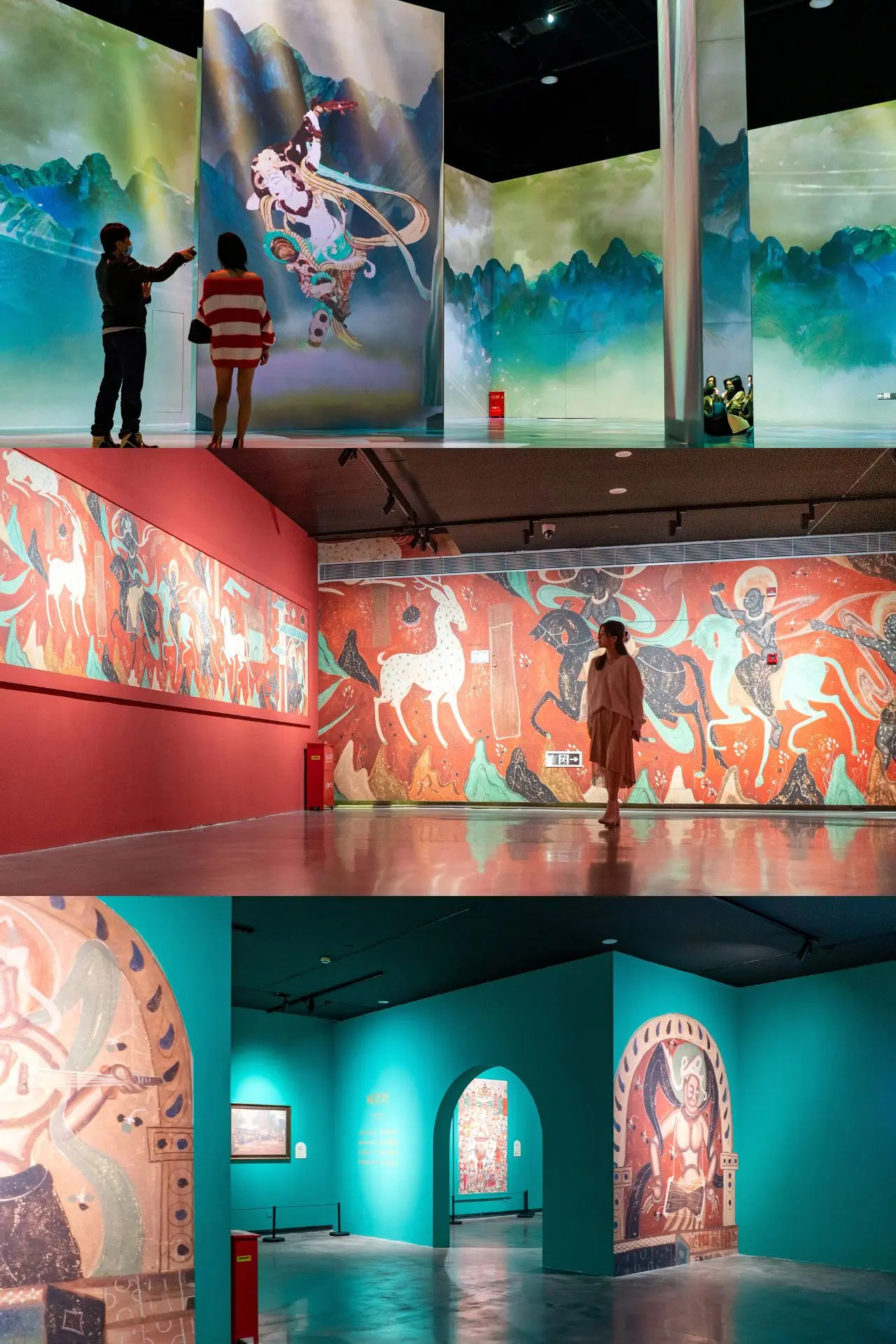 敦煌飞天-敦煌壁画-敦煌光影展-梵高展