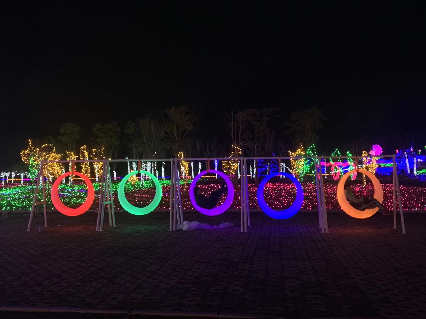 七彩发光秋千吊椅