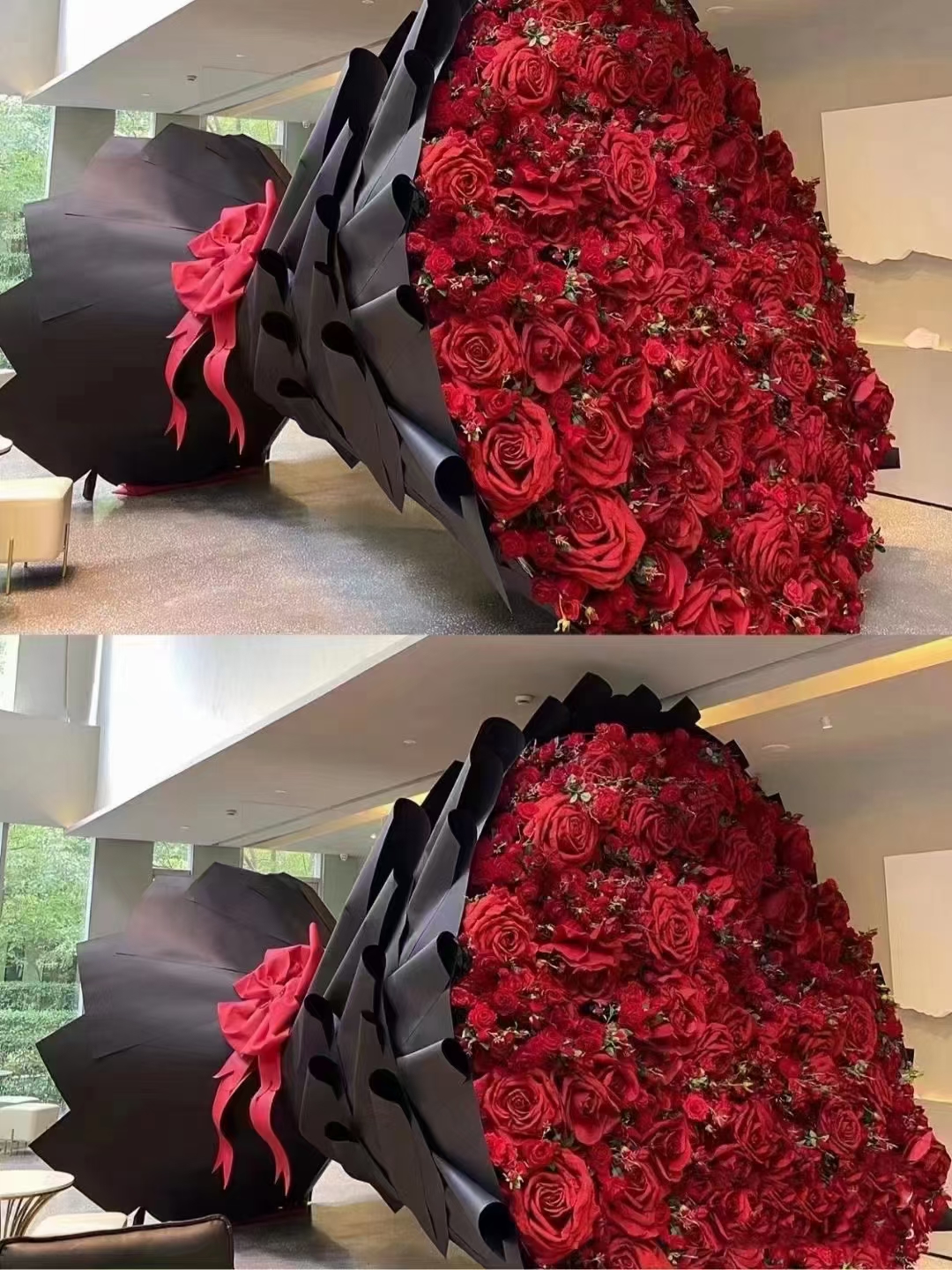 巨型花束，<font style="color: #FF8F00 !important;">玫瑰花</font>束