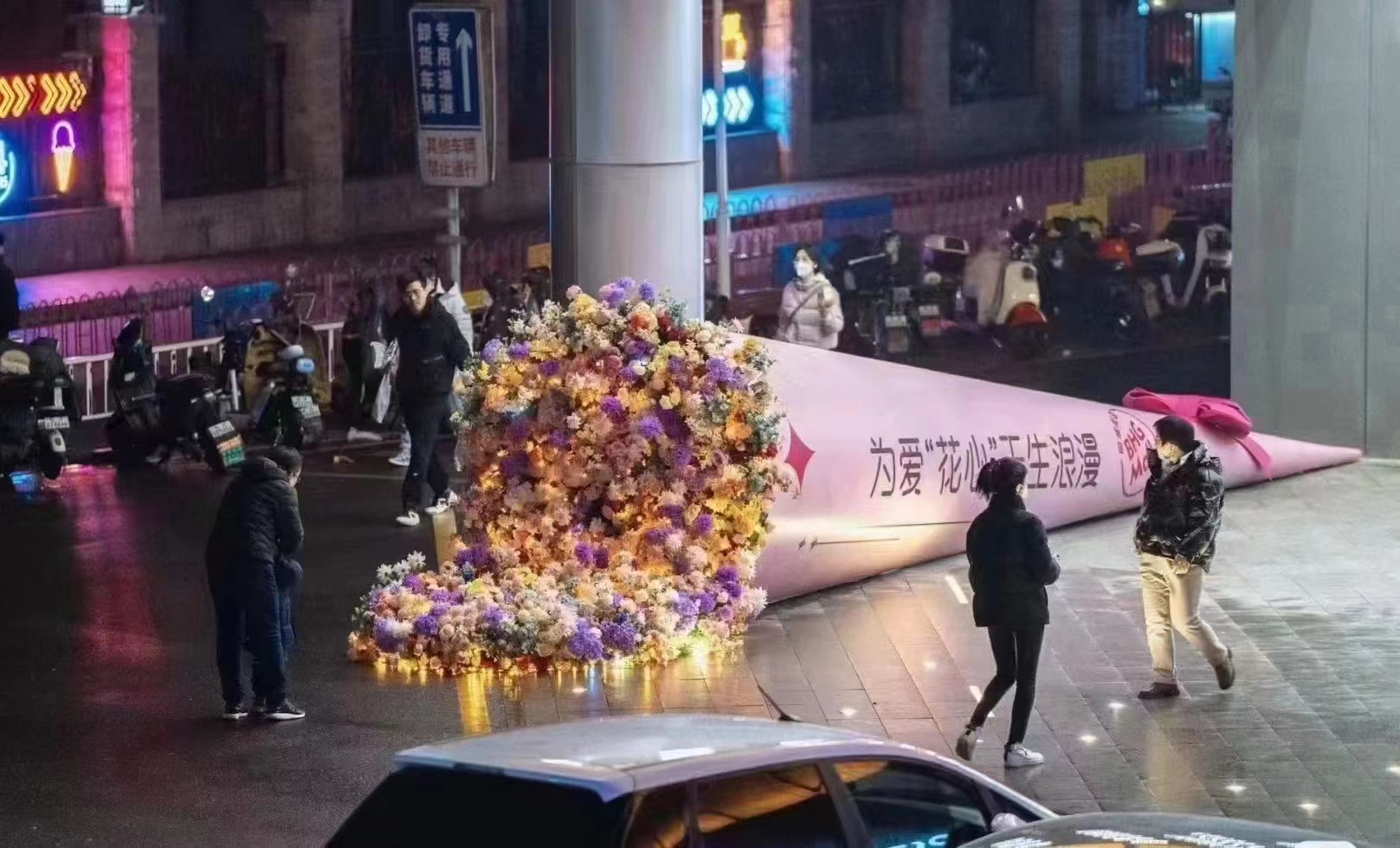 巨型花束，玫瑰花束