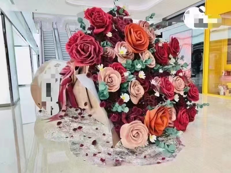 巨型花束，玫瑰花束