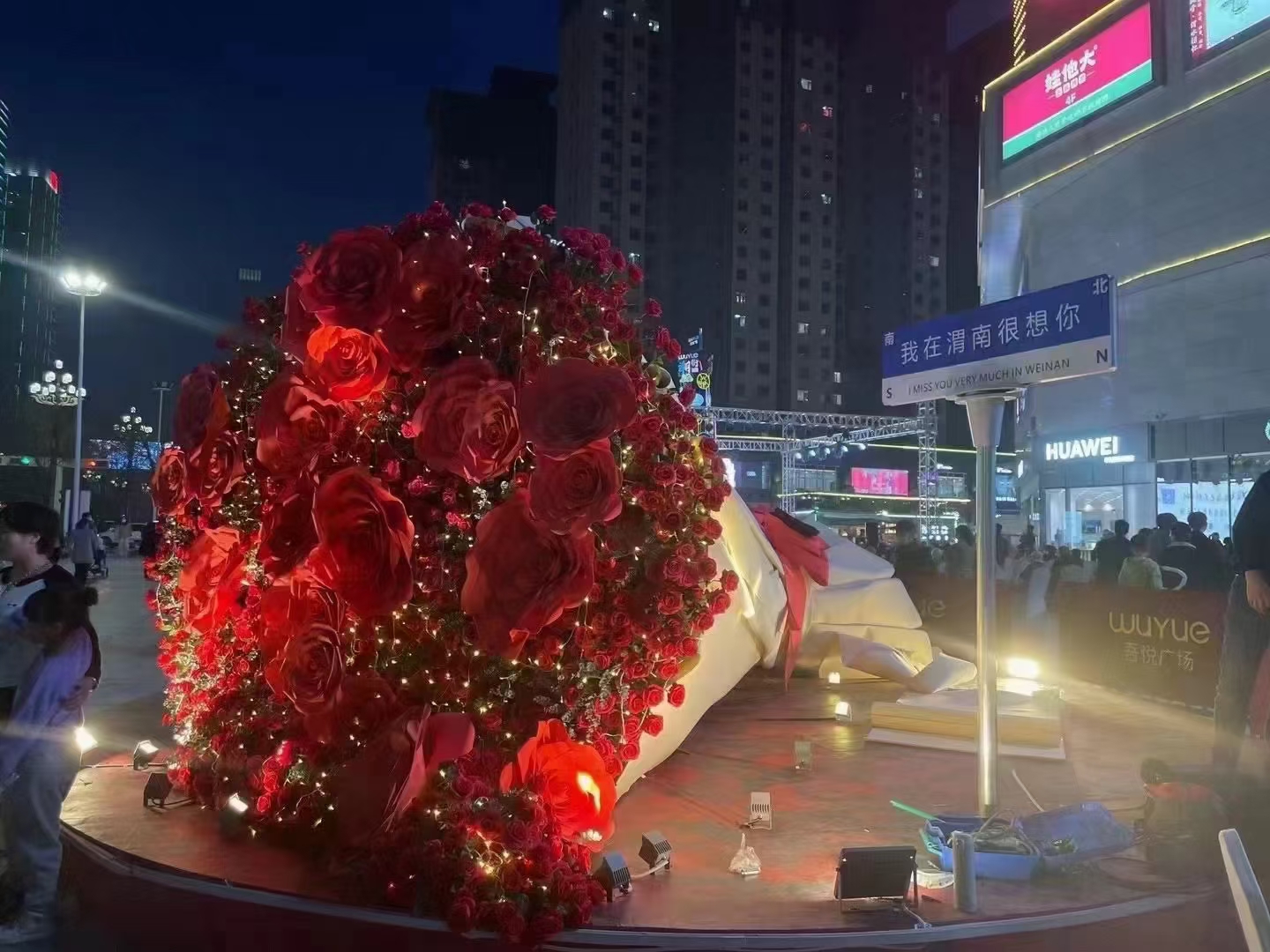 巨型花束，玫瑰花束